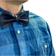 Load image into Gallery viewer, Usko leather bow tie cognac-black