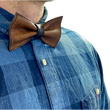 Load image into Gallery viewer, Usko leather bow tie cognac-black