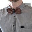Load image into Gallery viewer, Arvo leather bow tie brown-black