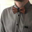 Load image into Gallery viewer, Reversible bow, reindeer cognac-black