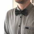 Load image into Gallery viewer, Usko leather bow tie red-black