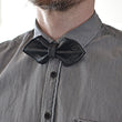 Load image into Gallery viewer, Into leather bow tie black