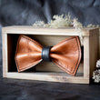 Load image into Gallery viewer, Reversible bow, reindeer cognac-black