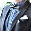 Load image into Gallery viewer, Hugo Leather Handkerchief White-black