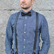 Load image into Gallery viewer, Uljas reversible leather suspenders cognac-black