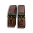 Load image into Gallery viewer, Uljas reversible leather suspenders cognac-black
