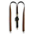 Load image into Gallery viewer, Uljas reversible leather suspenders cognac-black