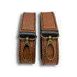 Load image into Gallery viewer, Uljas reversible leather suspenders cognac-black