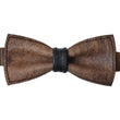Load image into Gallery viewer, Urho leather bow tie rustic-black