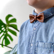 Load image into Gallery viewer, Urho junior leather bow tie dark cognac