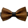 Load image into Gallery viewer, Usko leather bow tie cognac-black