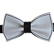 Load image into Gallery viewer, Usko leather bow tie white-black