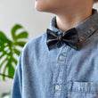 Load image into Gallery viewer, Reversible bow, reindeer junior cognac-black