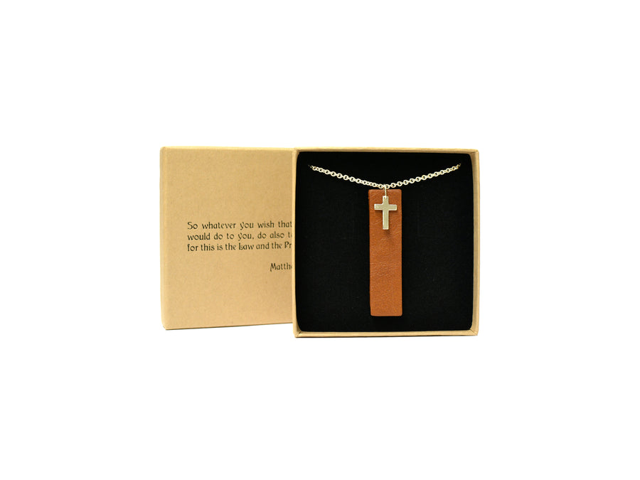 The Golden Rule -necklace brown
