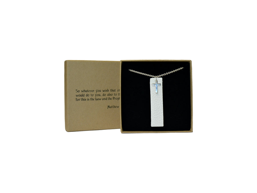 The Golden Rule -necklace white