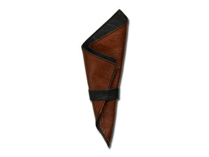 Hugo Leather Handkerchief Redbrown-black