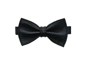 Usko junior leather bow tie brown-black