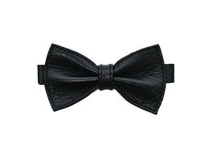 Usko junior leather bow tie red-black